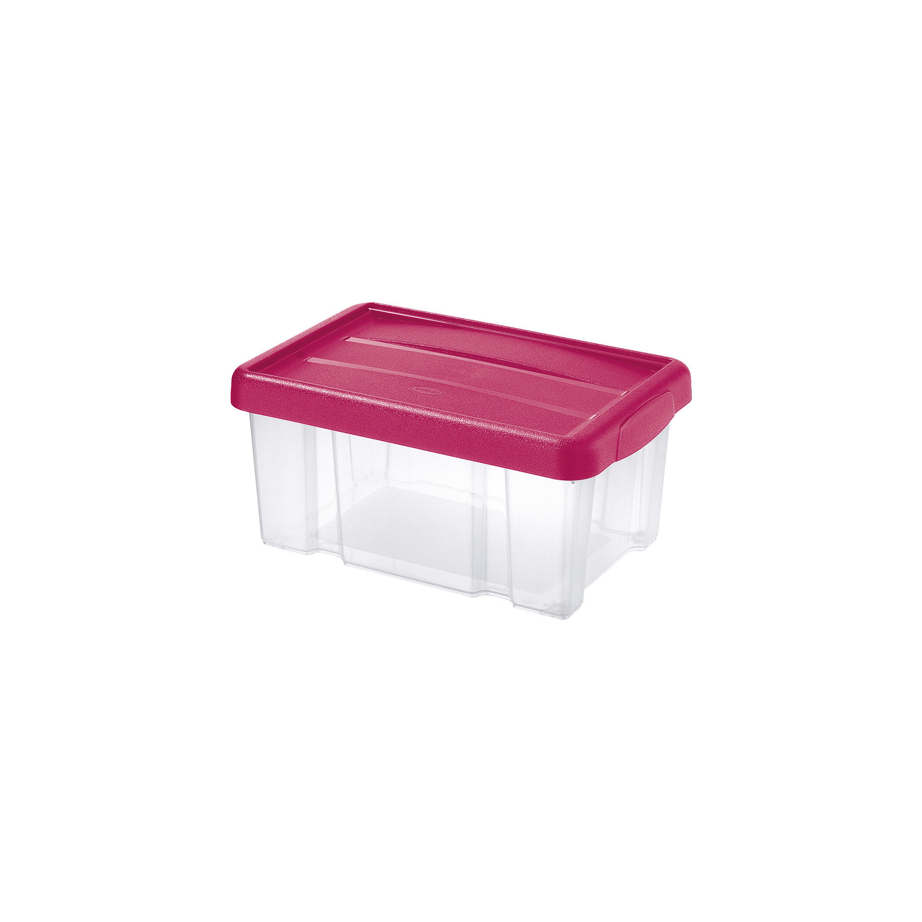 Puzzle Box con coperchio a scatto | 5 L Trasparente / Ciliegia