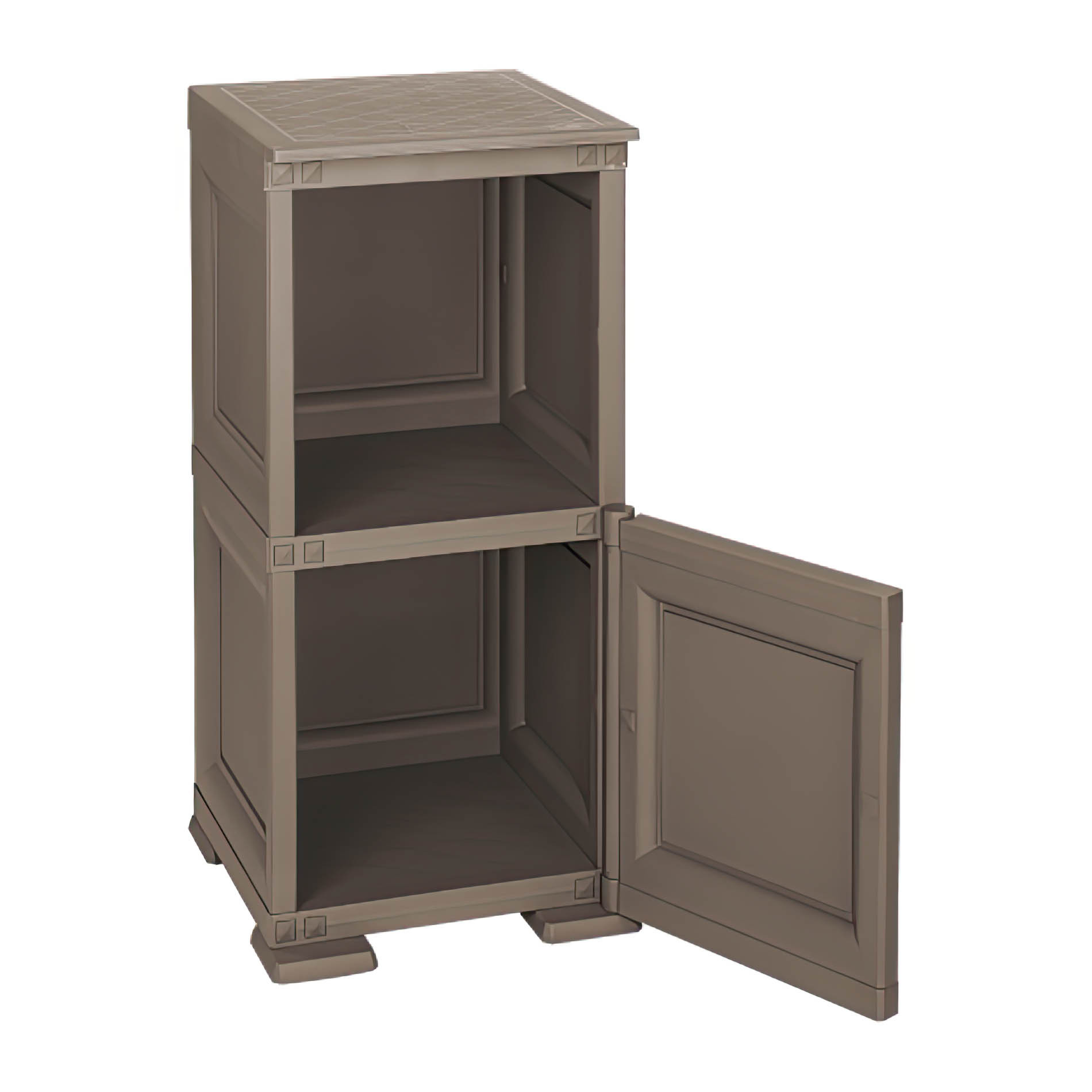 MOBILE OMNIMODUS - 1 MODULO CON ANTA TRAFORATA E 1 SCAFFALE Angora