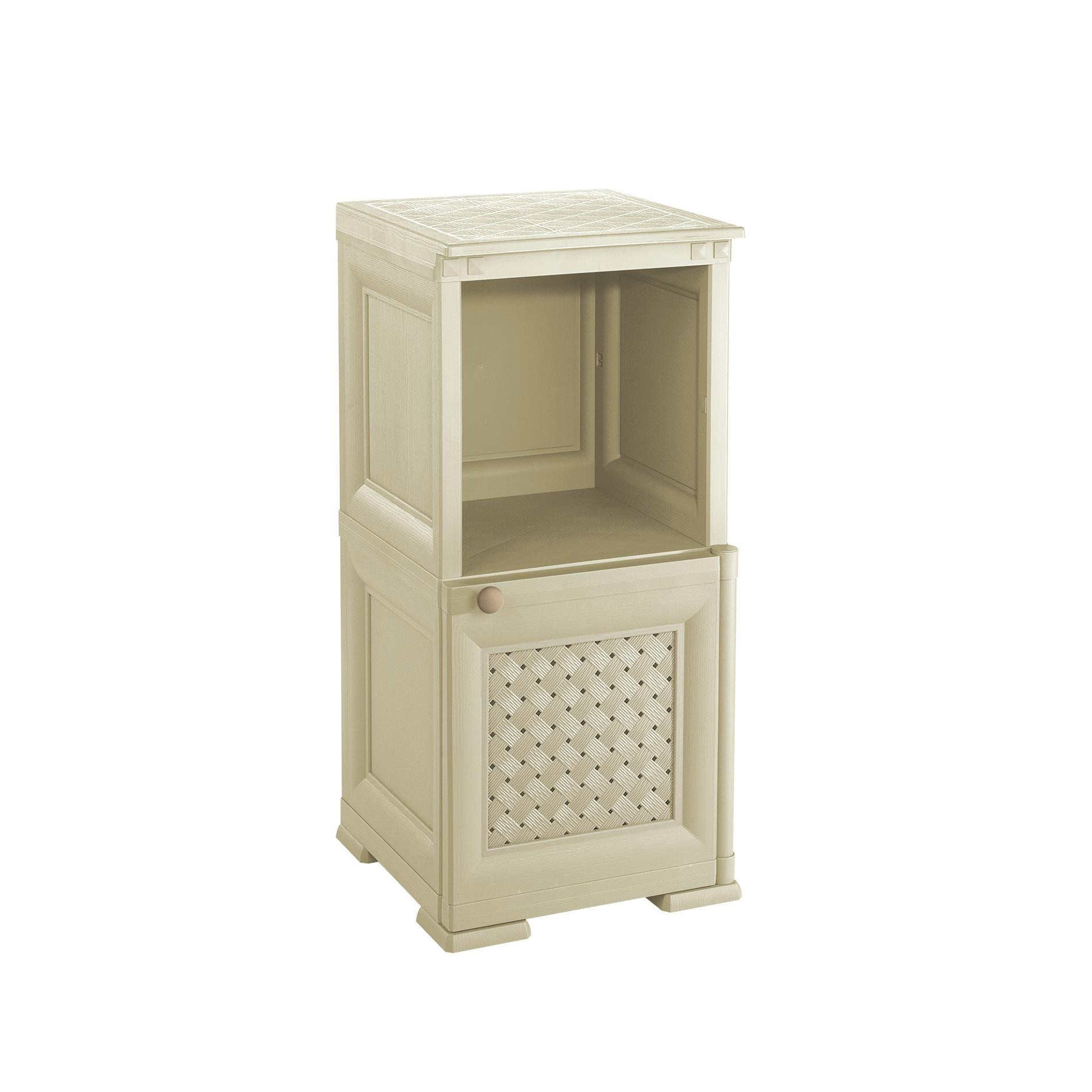 MOBILE OMNIMODUS - 1 MODULO CON ANTA TRAFORATA E 1 SCAFFALE Angora