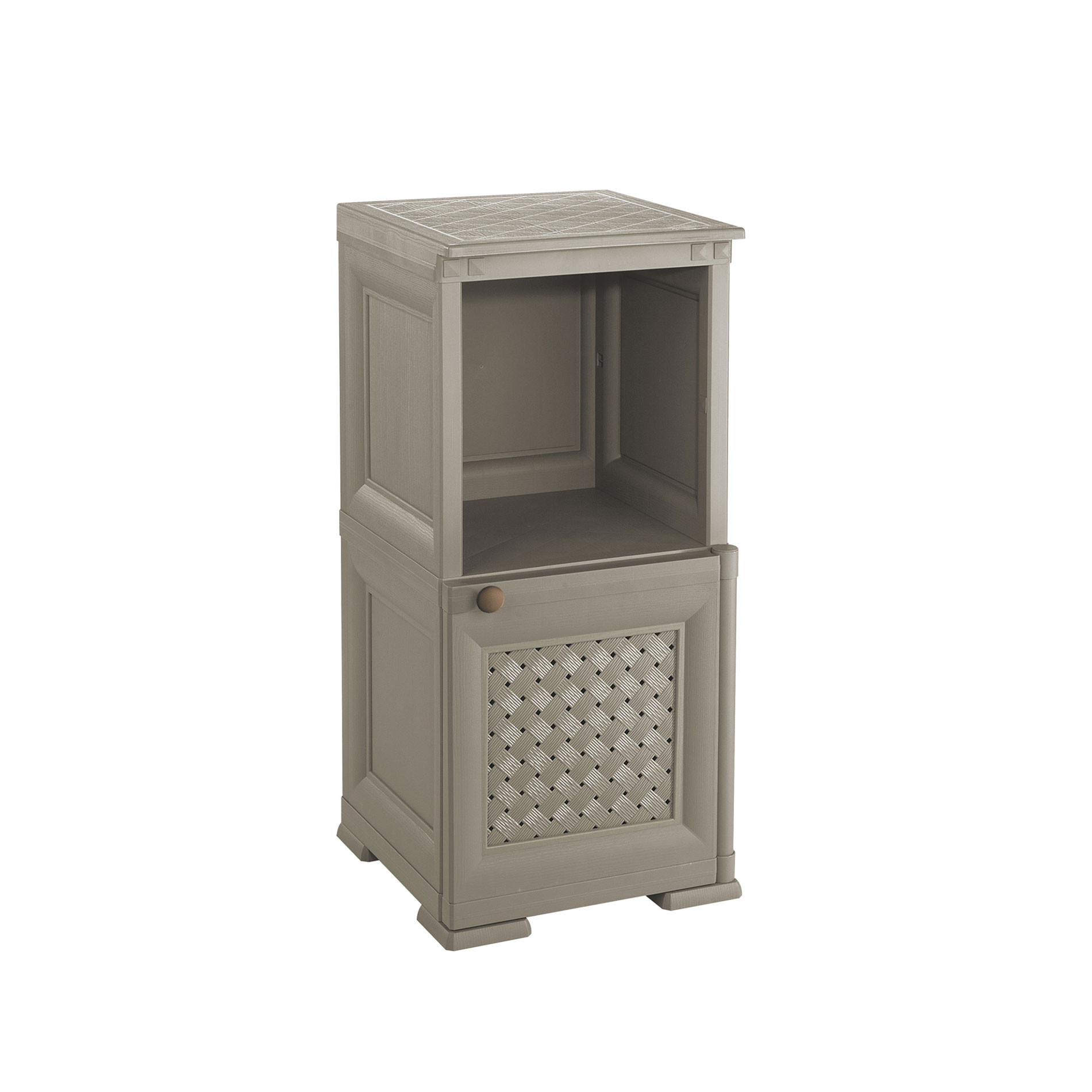 MOBILE OMNIMODUS - 1 MODULO CON ANTA TRAFORATA E 1 SCAFFALE Angora