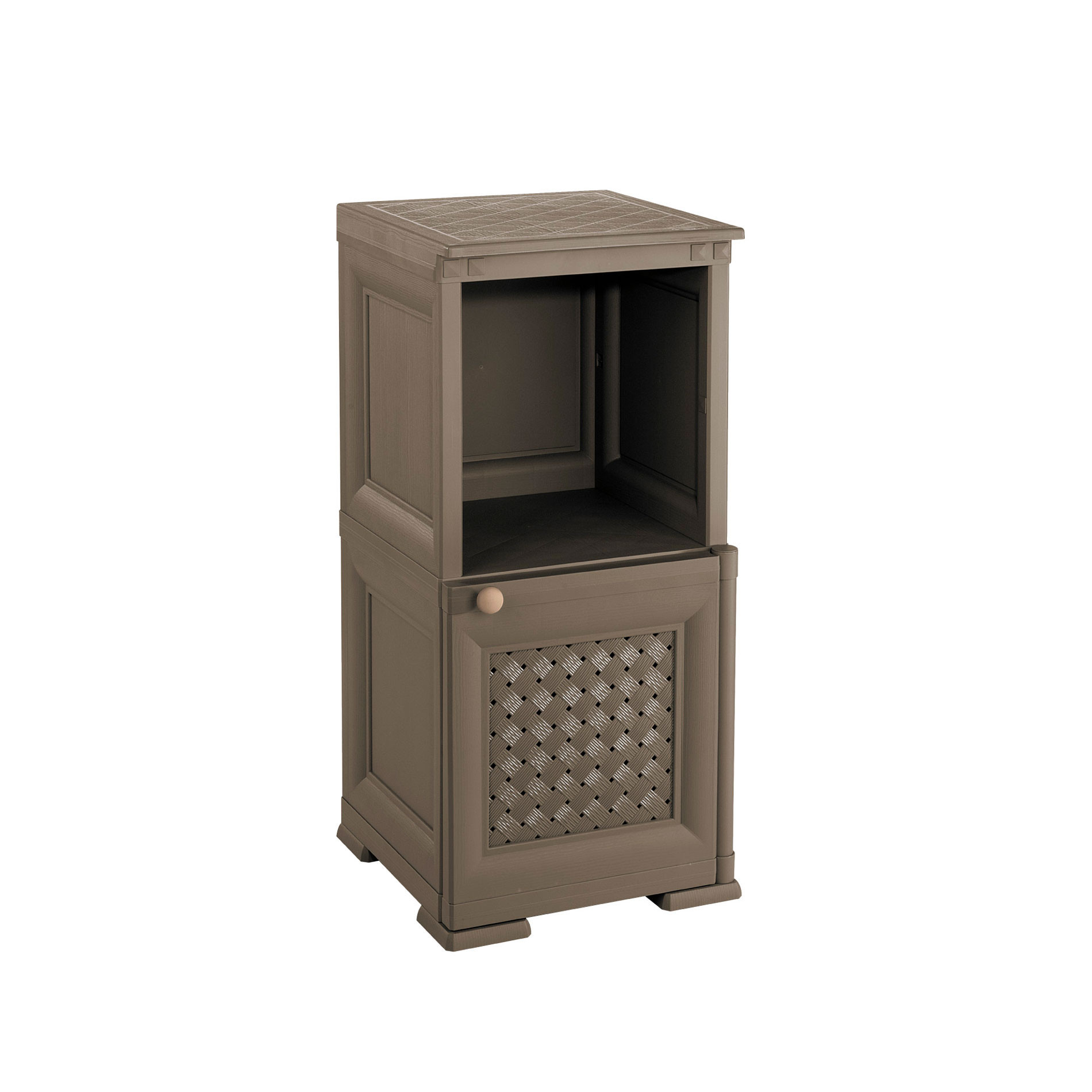 MOBILE OMNIMODUS - 1 MODULO CON ANTA TRAFORATA E 1 SCAFFALE Angora