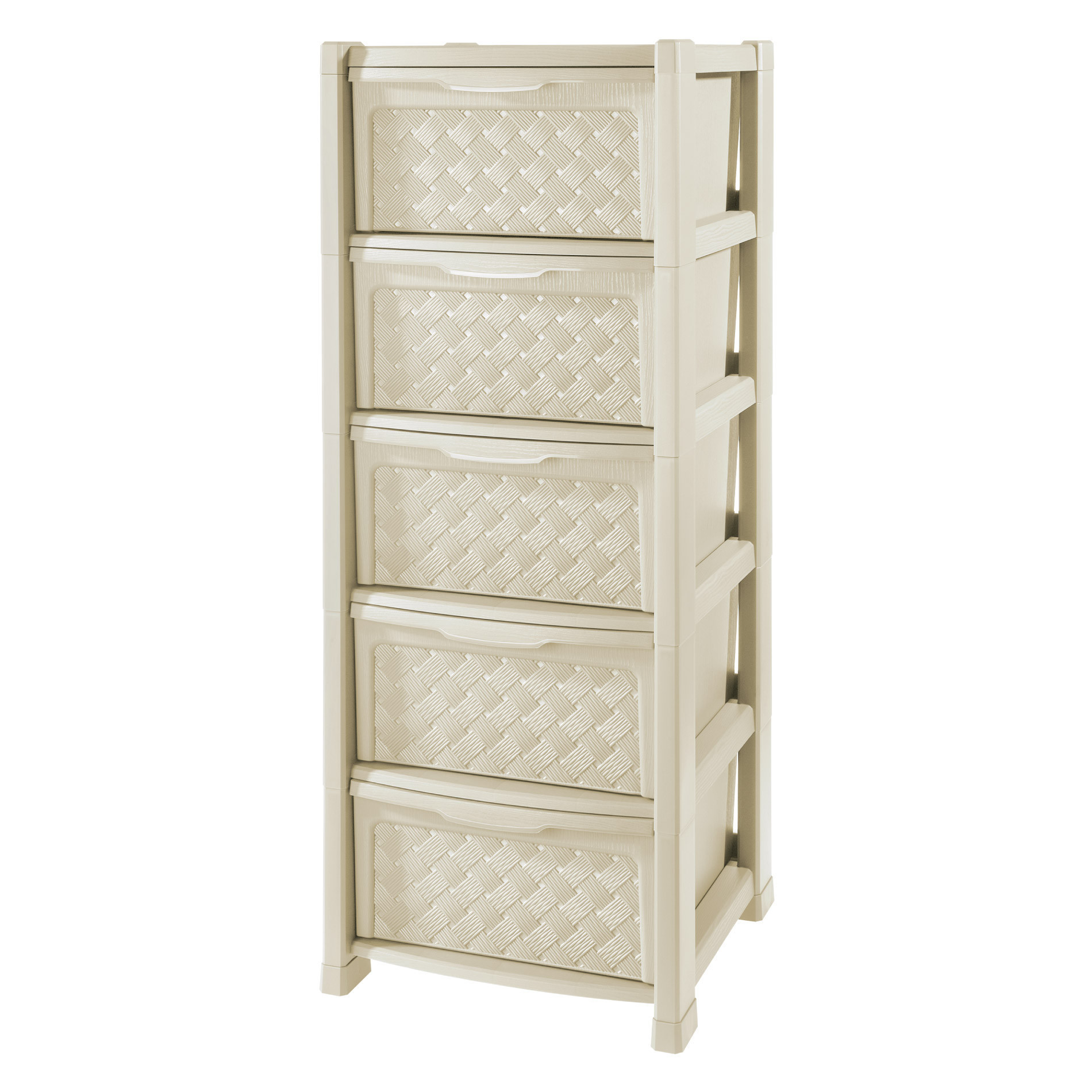 Cassettiera Arianna 5 cassetti Angora