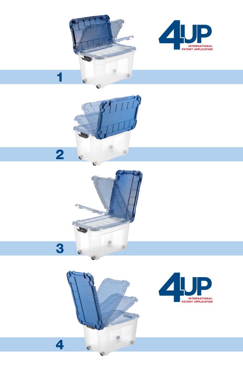 BOX 4UP CON COPERCHIO E RUOTE